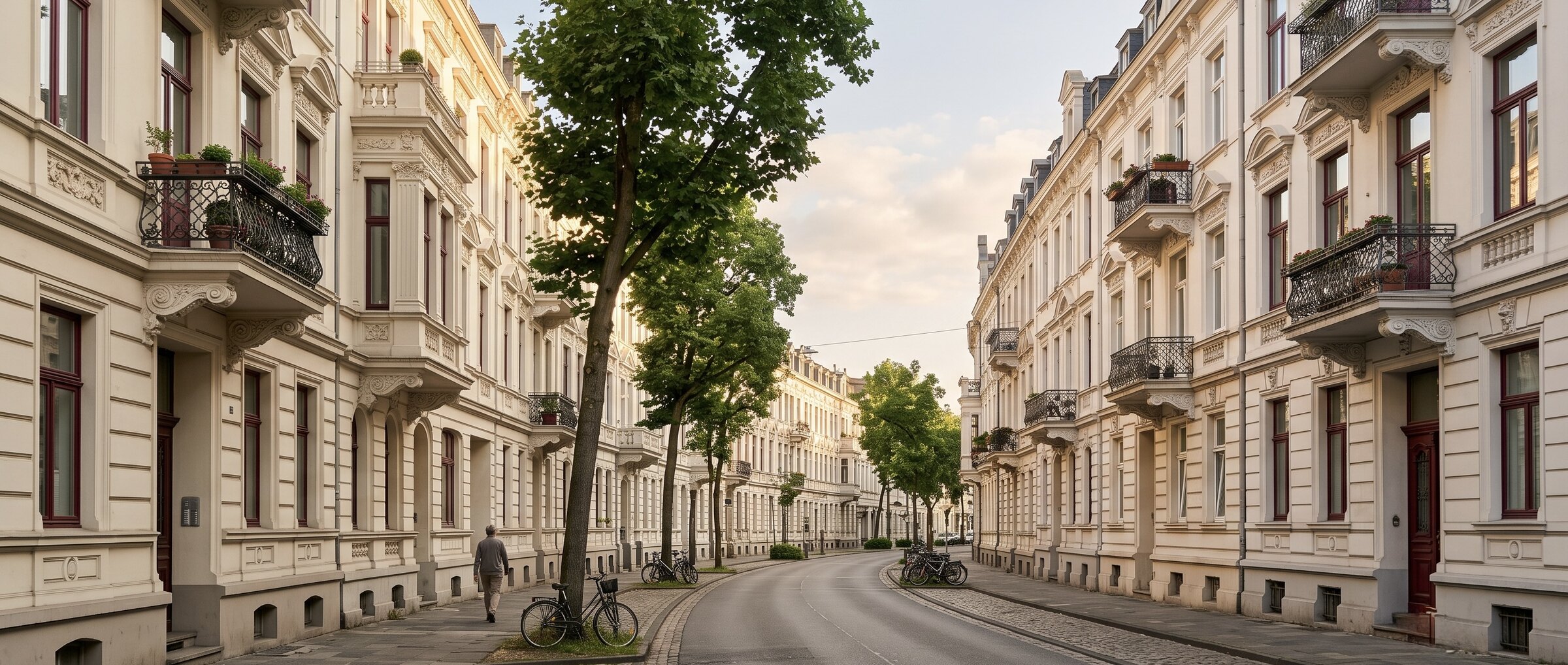 Gr&uuml;nderzeit-Altbaustra&szlig;e in Duisburg-Neudorf