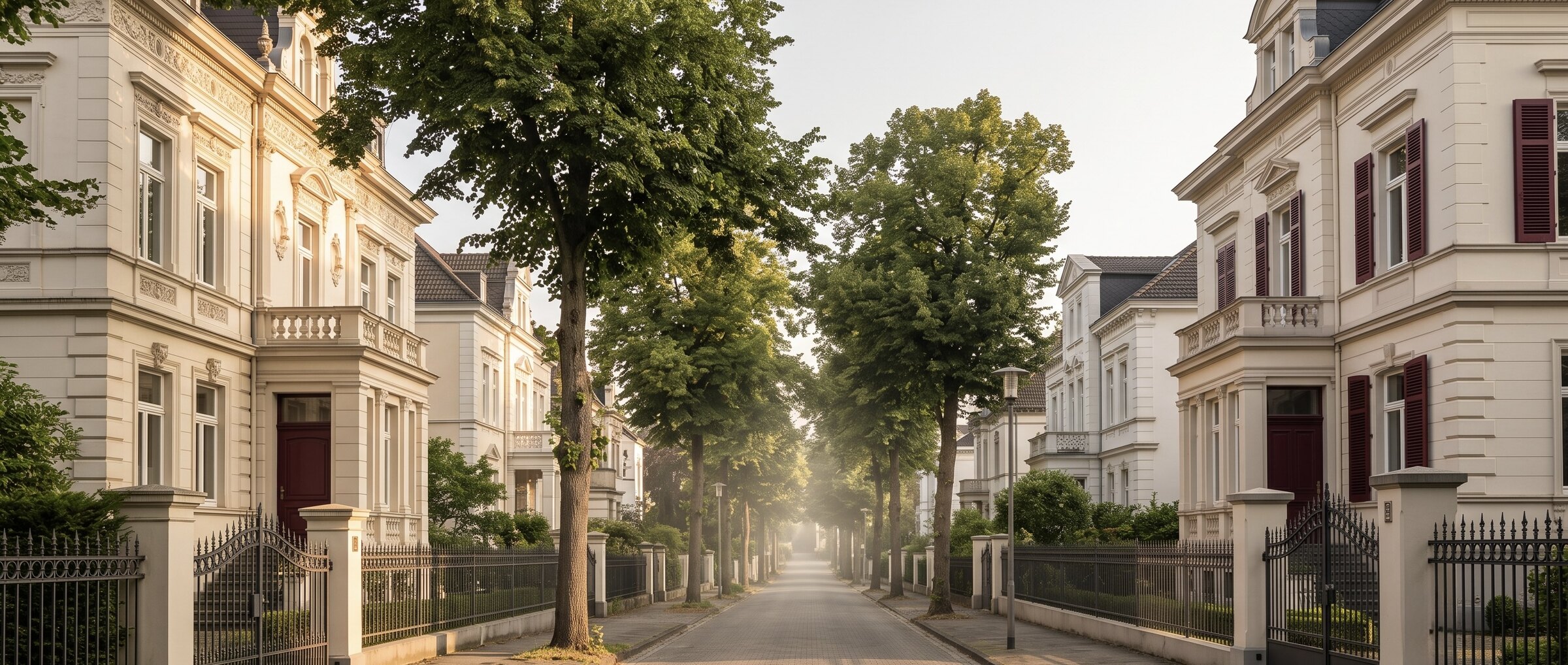 Gr&uuml;nderzeit-Villen am Kaiserberg in Duisburg-Duissern