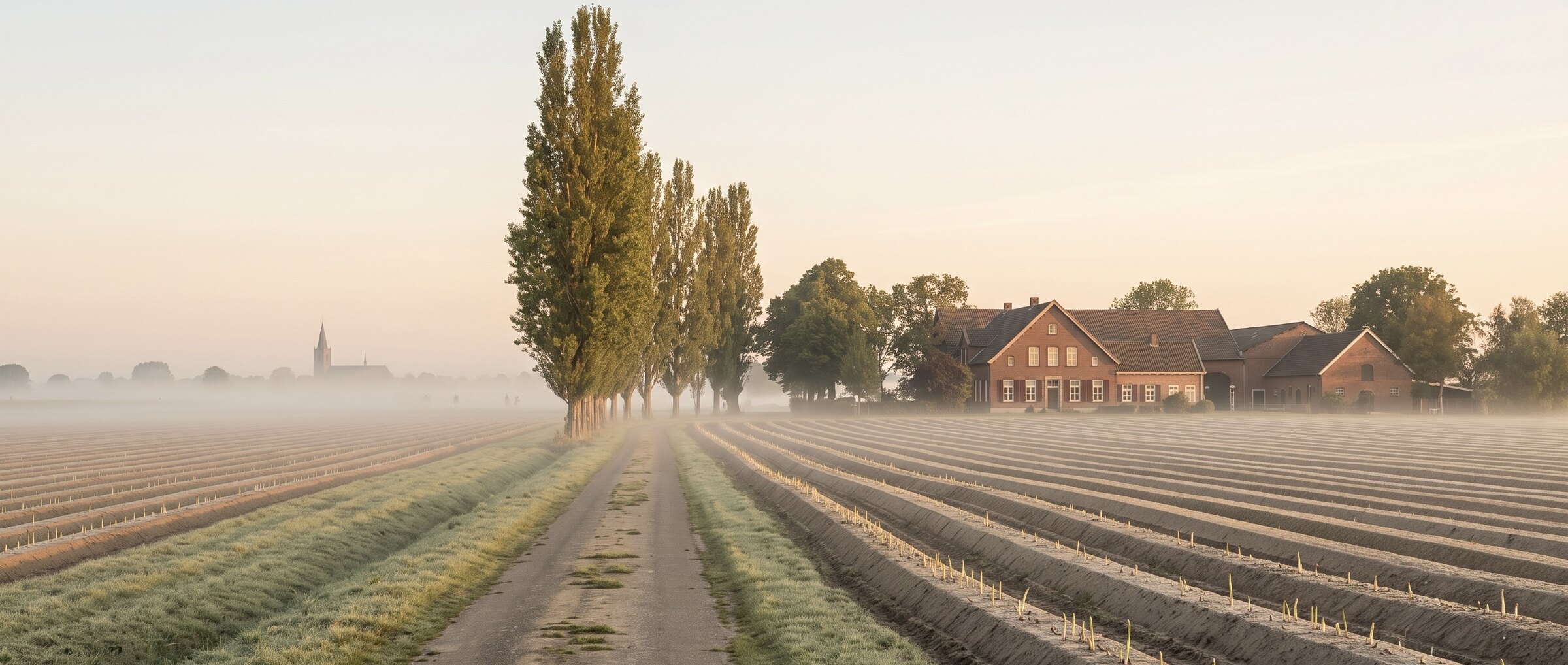 Niederrhein-Felder bei St. T&ouml;nis am Morgen